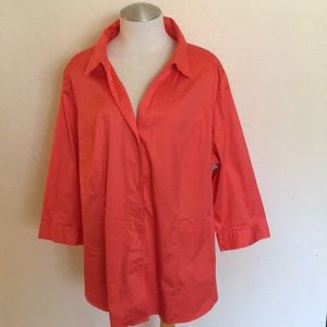 Lane Bryant 3/4 Sleeve Girlfriend Shirt